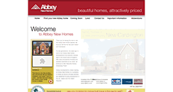 Desktop Screenshot of abbeynewhomes.co.uk